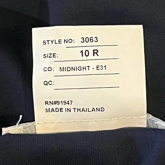 DESSY COLLECTION VIVIAN DIAMOND METALLIC TRUMPET GOWN IN MIDNIGHT NWT WOMEN'S 10 - Picture 16 of 16